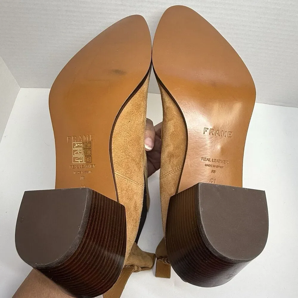 Frame Le Lexington Chelsea Boot Whisky Suede Sz 41/US 10 New